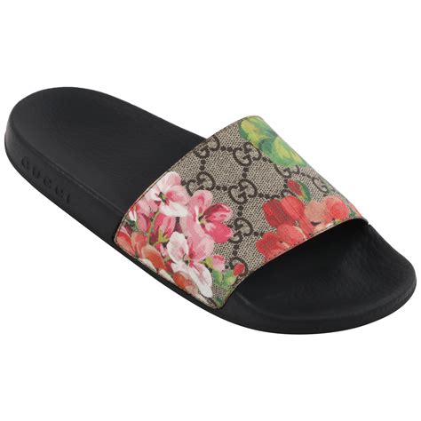 gg print slide sandals